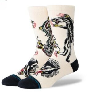 Stance Battle Cream Crew Socks