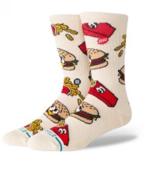 Stance Combo Meal Tan Crew Socks