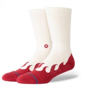 Stance Heating Up Red Crew Socks