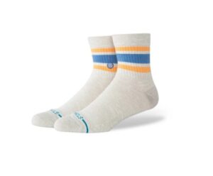 Stance Slub Boyd Quarter Heather Grey Crew Socks