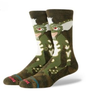 Stance Stripe Gremlins Dark Green Crew Socks