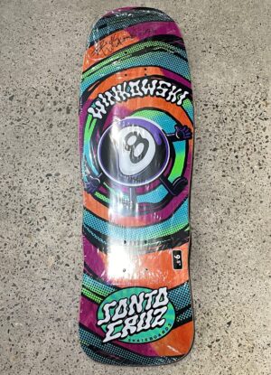 Santa Cruz Winkowski Vertigo Medium Shaped 9.5 Skateboard Deck - Signed