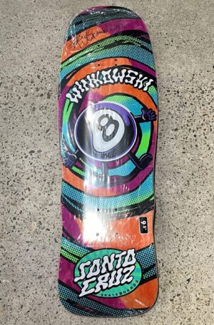 Santa Cruz Winkowski Vertigo Medium Shaped 9.5 Skateboard Deck - Signed