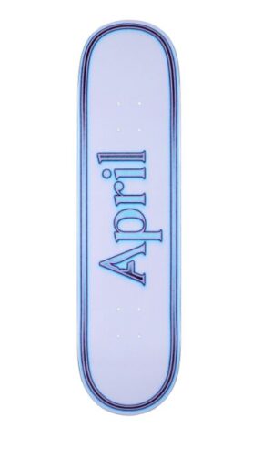 April OG Logo Uni 8.0 Skateboard Deck