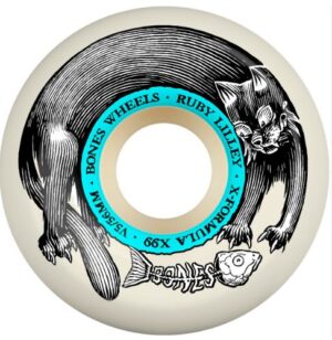 Bones X Formula Lilley Black Cat V5 Sidecut 56mm X 99a Skateboard Wheels