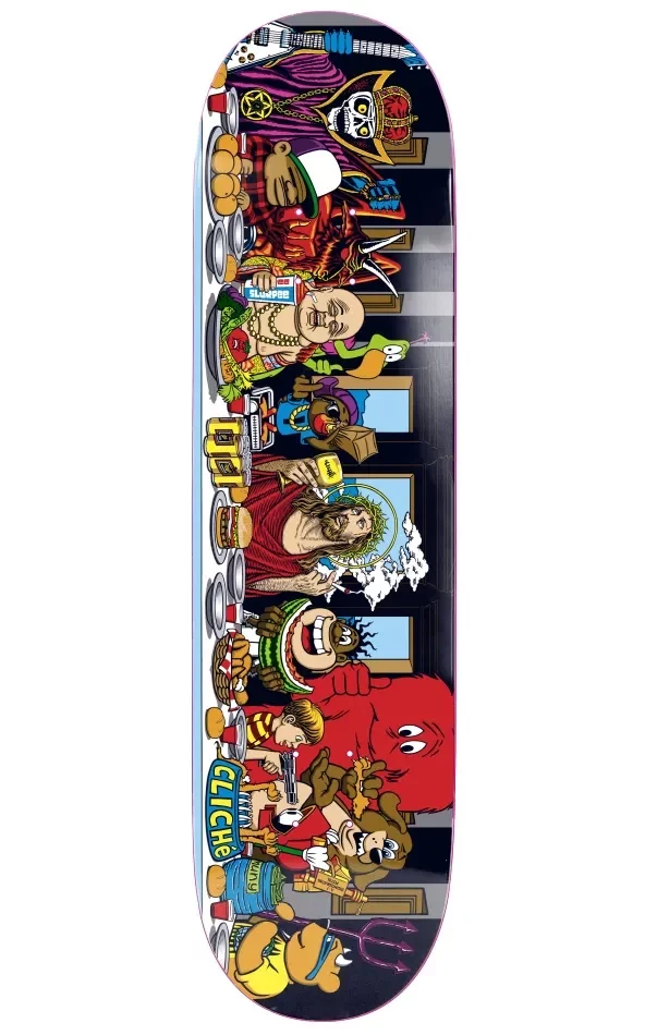 Cliche` Last Supper Blind Bag 8.5 Skateboard Deck