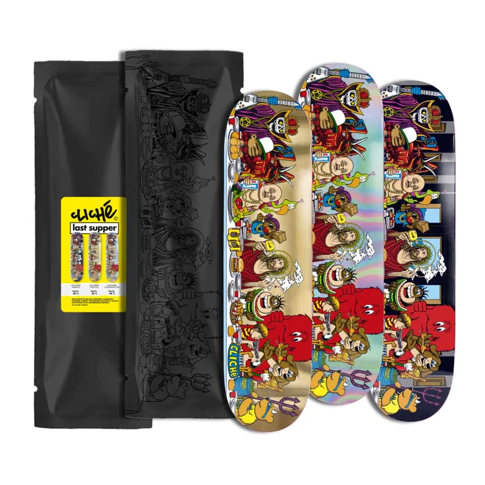 Cliche` Last Supper Blind Bag 8.5 Skateboard Deck