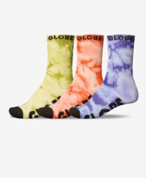Globe All Tied Up Assorted Youth Socks - 3 Pack