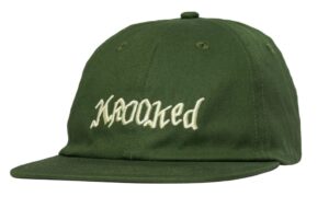 Krooked Double OK Script Olive/Cream Strapback Hat