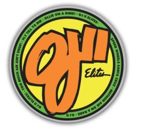 OJ Wheels OJ2 Mini Orange 2" Sticker