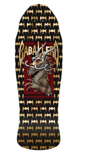 Powell Peralta Caballero Street Black/Gold Foil 9.625 Skateboard Deck