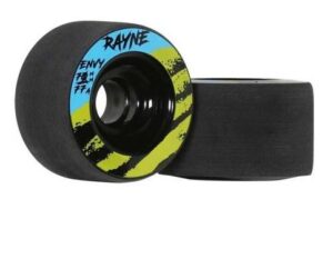 Rayne Envy Black 70mm x 77a Longboard Skateboard Wheels