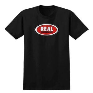 Real Oval Black/Red Tee