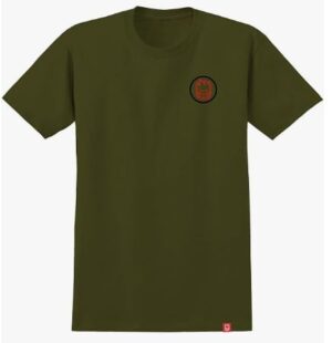 Spitfire Classic Swirl Overlay Military Green/Black/Red Tee