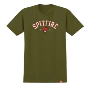 Spitfire Team Bighead Military Green/Red Tee