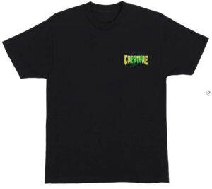 Creature Spiral Skull Black Tee