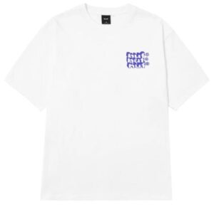 HUF Hand Stacked White Tee