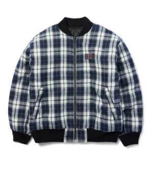 HUF x Spitfire Reversible Plaid Navy/Black Jacket