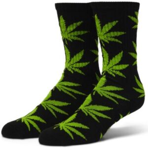 HUF OG Plantlife Black/Green Crew Socks