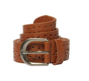 HUF Plant Life Perf Brown Leather Belt