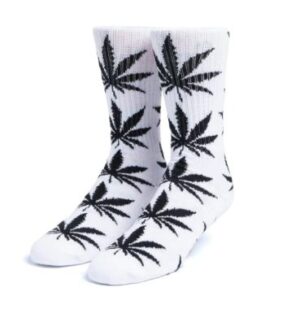 HUF Plantlife White Crew Socks