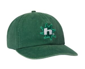 HUF Sol Denim Curved Visor Washed Forest Green 6 Panel Hat