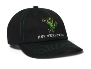HUF Stuck On You Curved Visor Black 6 Panel Hat
