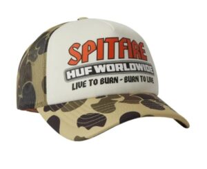 HUF x Spitfire Burn Forever Camo Trucker Hat