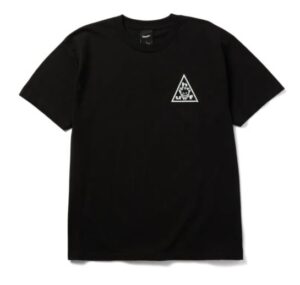 HUF x Spitfire Sticker Triple Triangle Black Tee