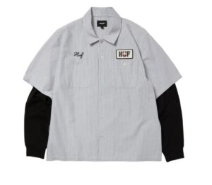 HUF x Spitfire Union Work Black/White Shirt