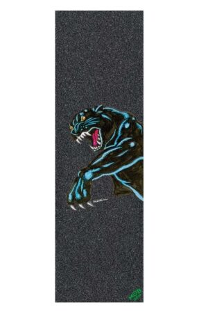 MOB x Santa Cruz Natas Kaupas Sketch Panther 11 X 33 Black Griptape