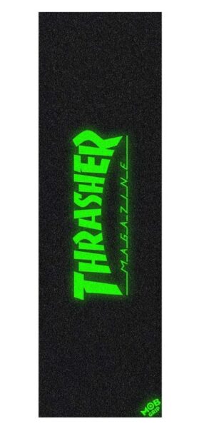 MOB x Thrasher Glow Logo 10 X 33 Black Griptape