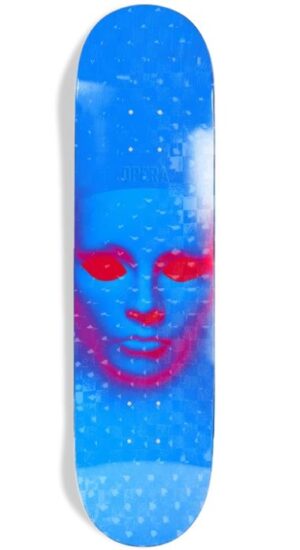 Opera Face EX7 Blue Holographic 8.25 Skateboard Deck