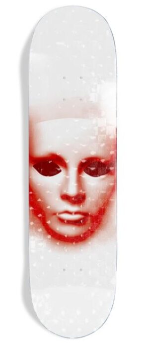 Opera Face EX7 White Holographic 7.75 Skateboard Deck
