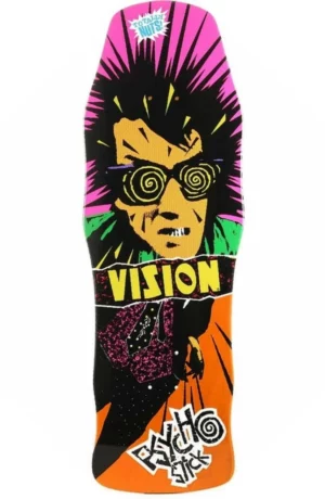 Vision Original Psycho Stick Orange 10 Reissue Skateboard Deck